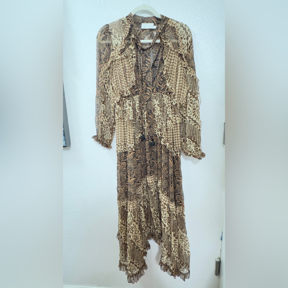 Zimmermann Boho Paisley Print Dress – Size 1